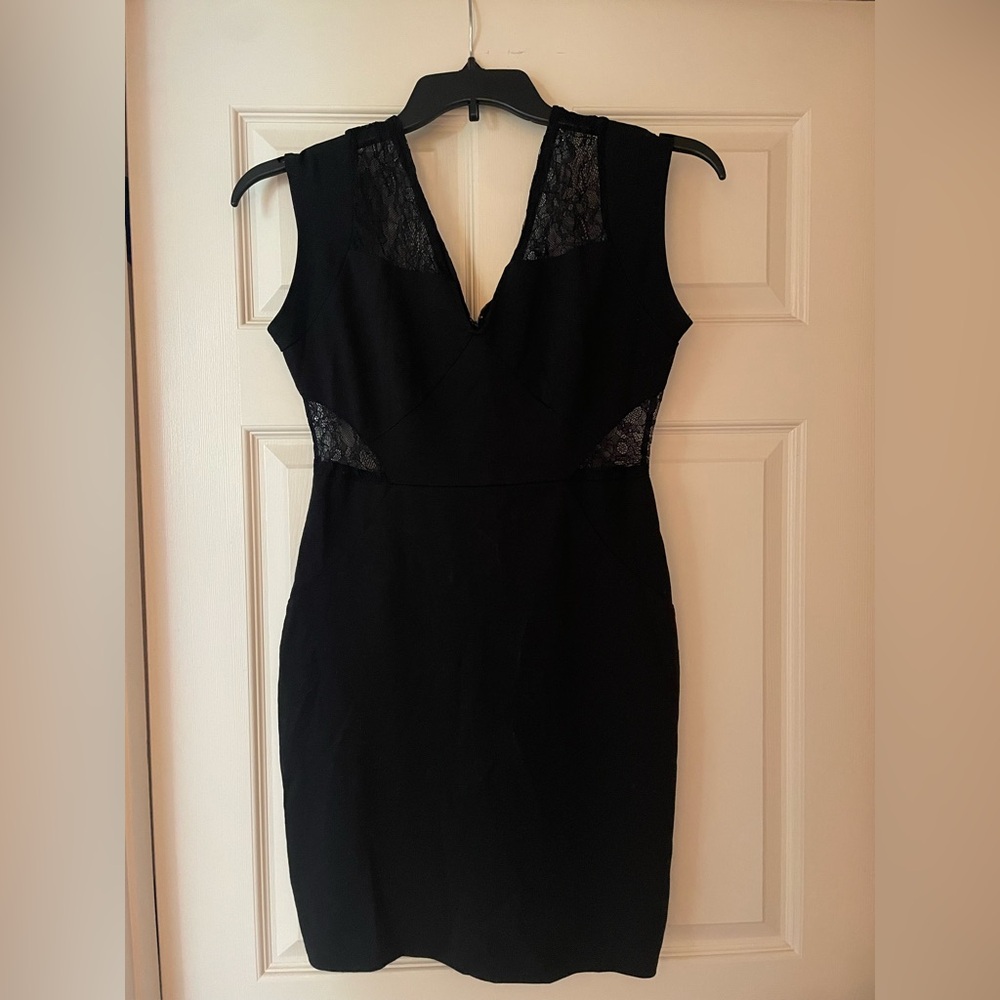 Jack by BB Dakota Black Dress with Lace Detail